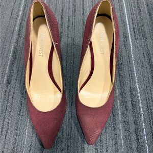 Nine West Burgundy Women's Shoes size 6
